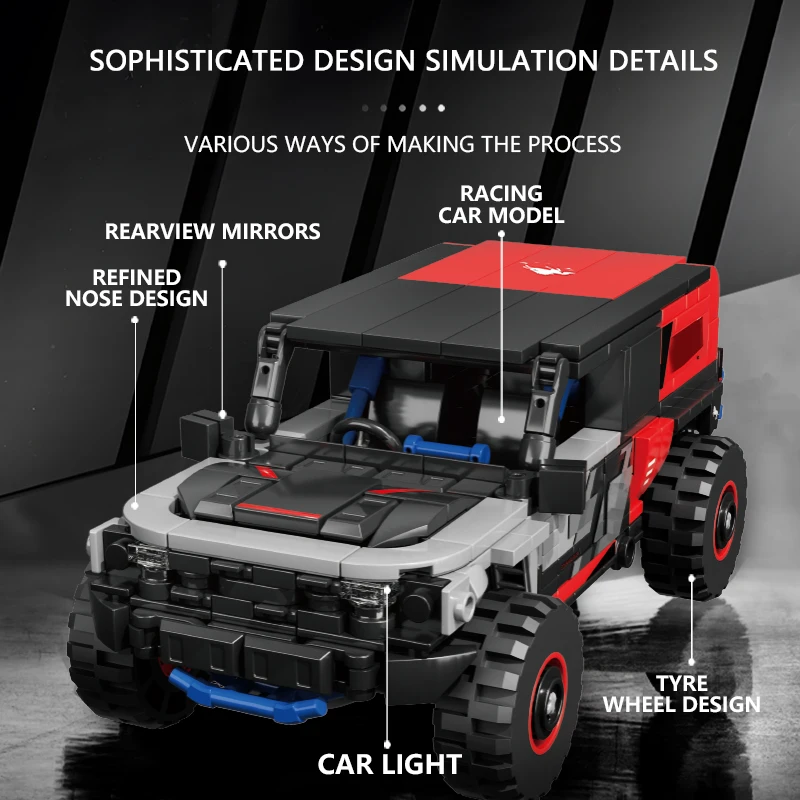 438 шт. внедорожный раллийный автомобиль строительные блоки городской