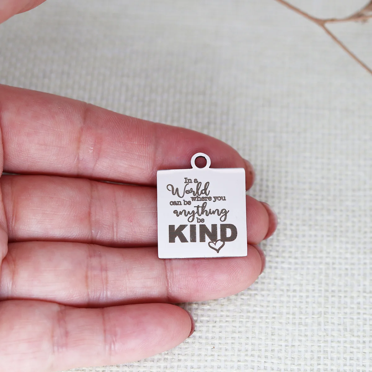 3 шт./партия, прямоугольные украшения из нержавеющей стали