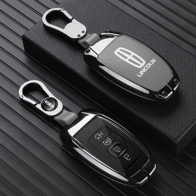 Чехол для ключей автомобиля из сплава Lincoln Continental MKC MKZ MKX Navigator Z Nautilus Aviator Corsair 2017 2018