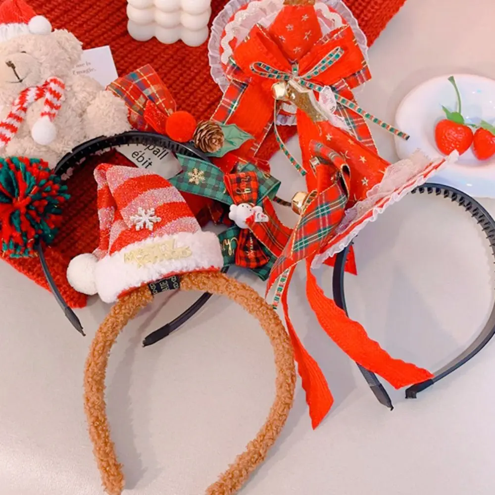 Милые аксессуары для волос Рождественская повязка на голову Рождество