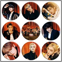 kpop new boys group stray kids 2nd mini japanese album circus teaser photo art metal badge backpack lapel decorative pin gifts