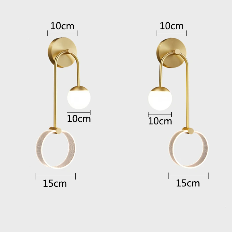 Современный светодиодный настенный светильник домашний декор прикроватный для