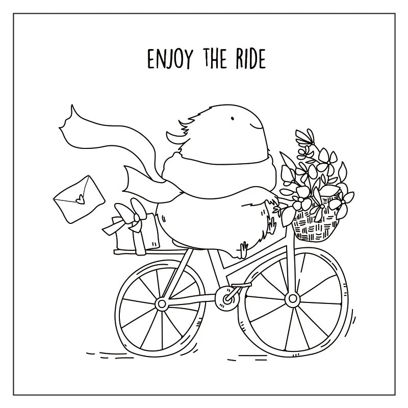 

Mice On A Bicycle Clear Transparent Stamp DIY Card Album Photo Making Scrapbooking Crafts Stencil New 2022