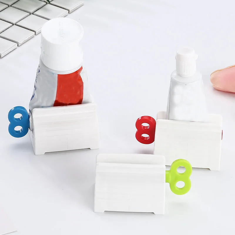 

Home Toothpaste Dispenser Squeezer Toothpaste Holder Organizer Hair Dye Cosmetic Creative Squeezer No Waste Bathroom Accessories