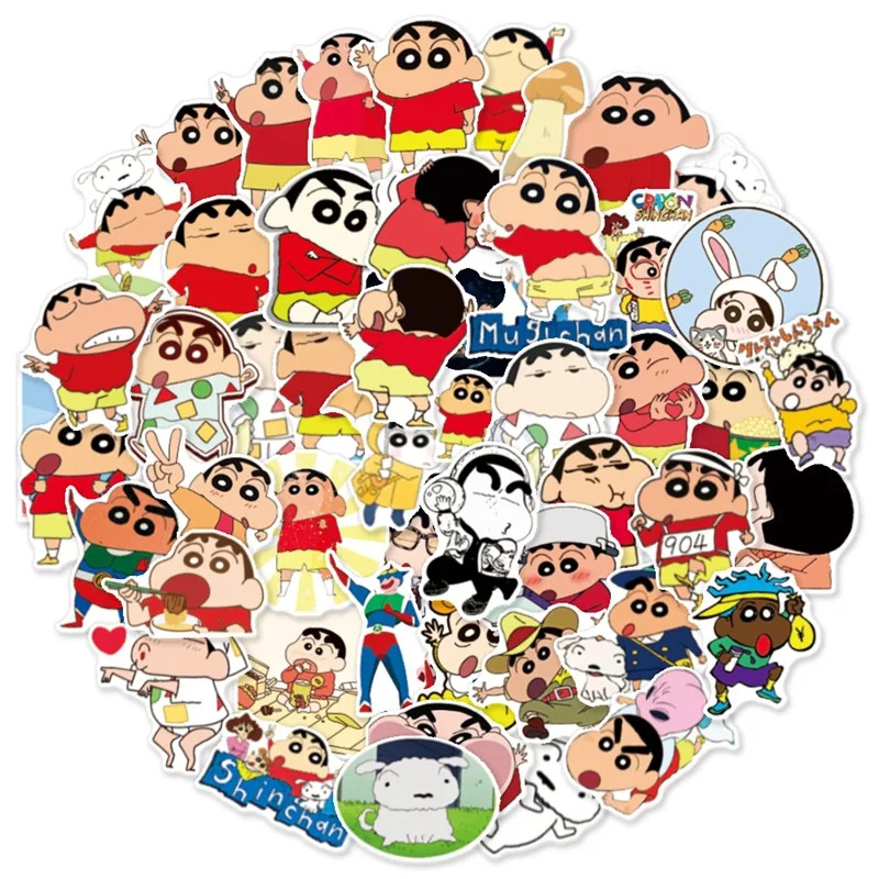 50 шт. стикеры Crayon Shin-chan стикер милый материал для учетной записи рук милые аниме s