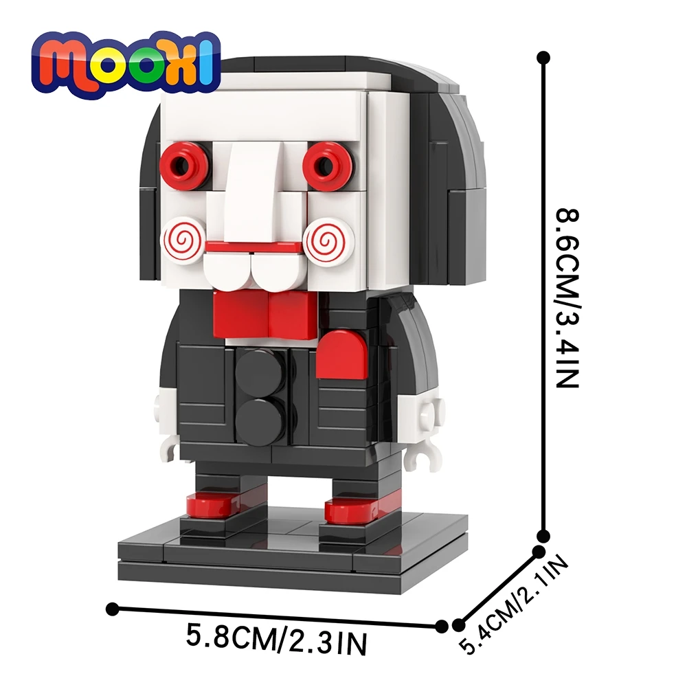 MOOXI фильм ужасов 145 шт. MOC кирпичи фигурки кирпичные строительные блоки детские