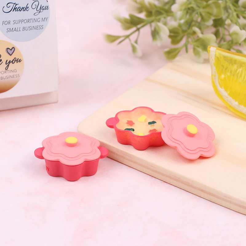 

Миниатюрная суповая кастрюля с крышкой для кастрюли, миниатюрная посуда, кухонные игрушки для готовки, кукольный домик, сцена жизни, декора...