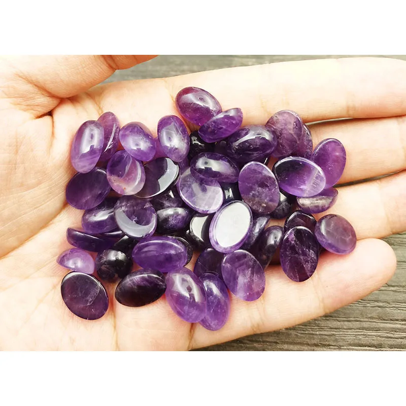 Женский браслет в стиле ретро с натуральным камнем аметистом