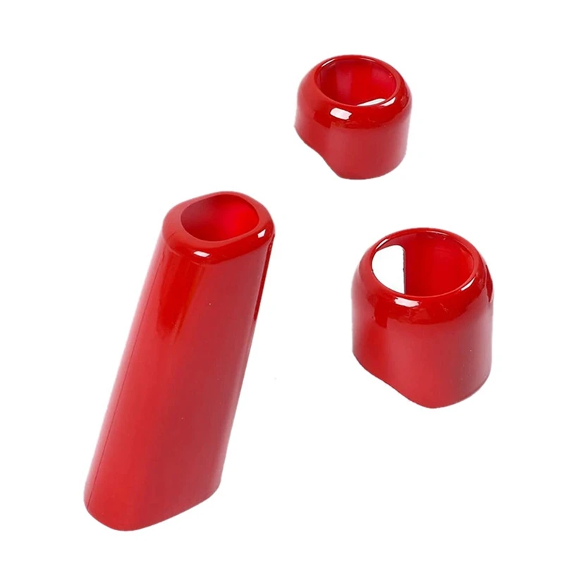 

Чехол для ручки переключения передач для Jeep Wrangler JL JLU (красный)