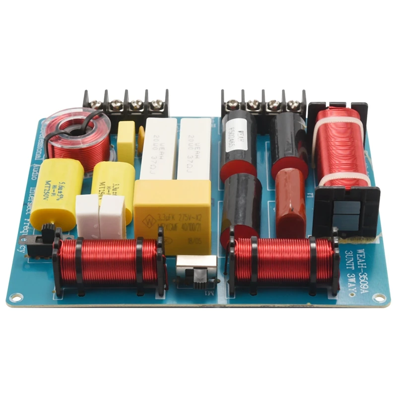 

1 шт. 350 Вт 3-сторонняя кроссоверная аудиоплата твитер + медиант + бас делитель частоты для 4-8ом Diy Ktv сценический динамик фильтр