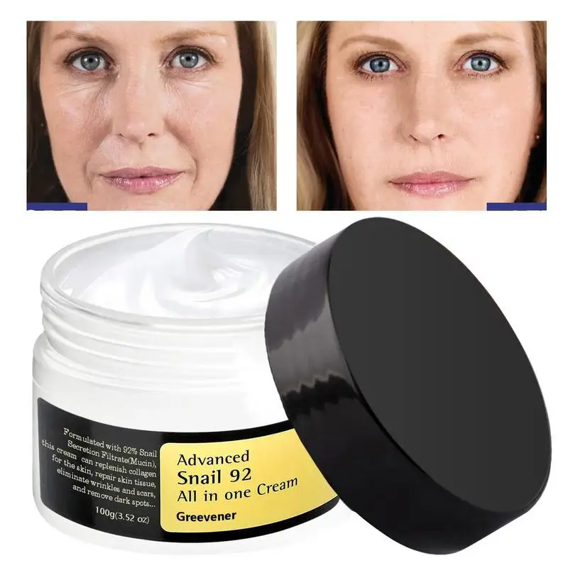 

Collagen Snail Mucin 92% Repair Face Cream Repairing Lift Firm Anti-aging Fade Fine Lines Acne Treatments Brightening Skin Care