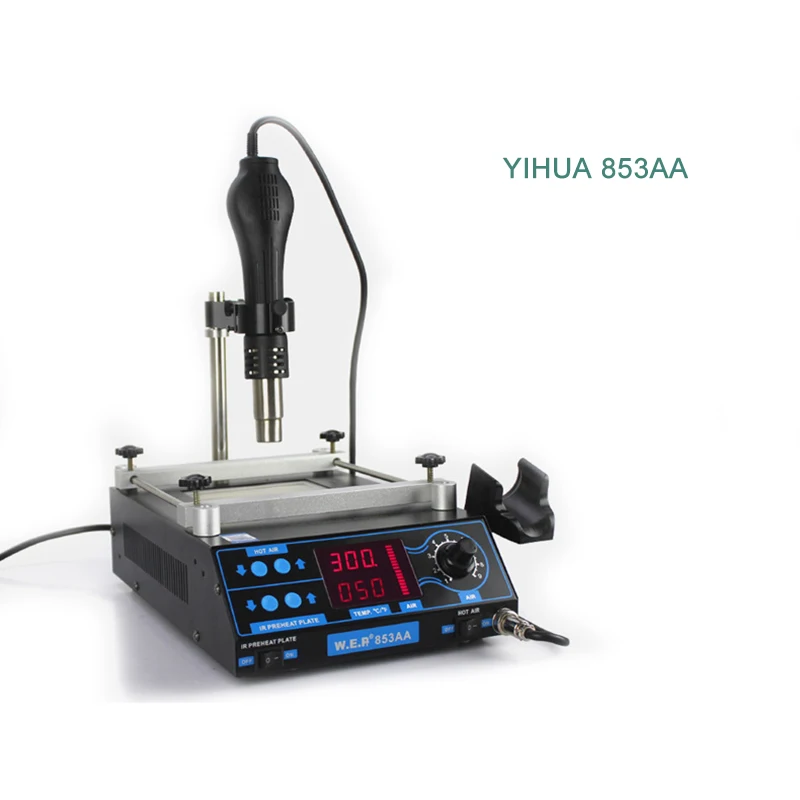 YIHUA 853AA IR BGA паяльная станция предварительного нагрева печатных плат для