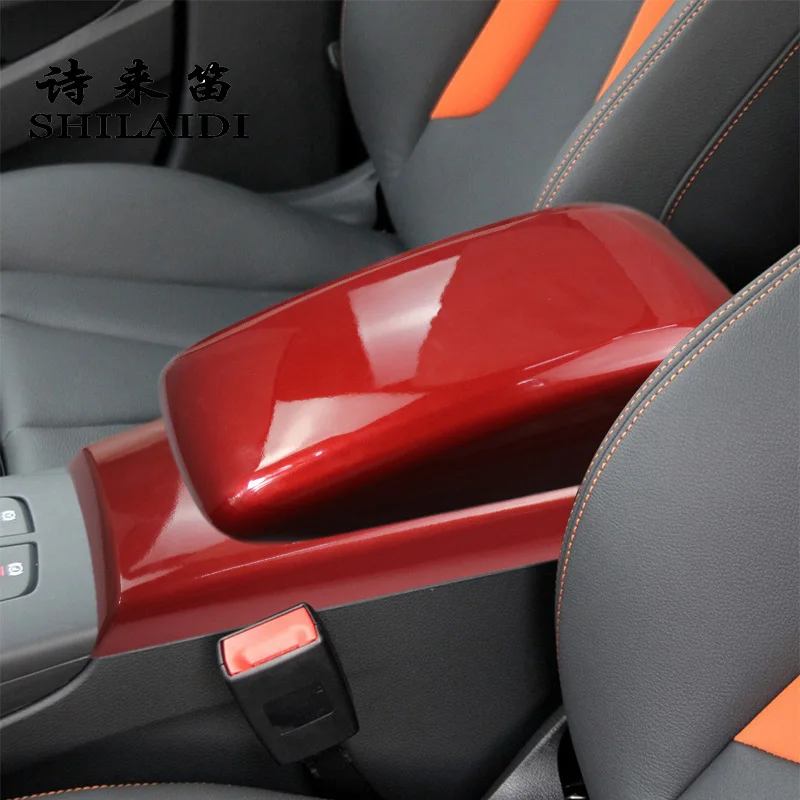 

Car Styling For Audi A3 8V S3 2013-2020 Auto Arm Rest Center Console Lid protection Cover Armrest Storage Box Pads Stickers Trim