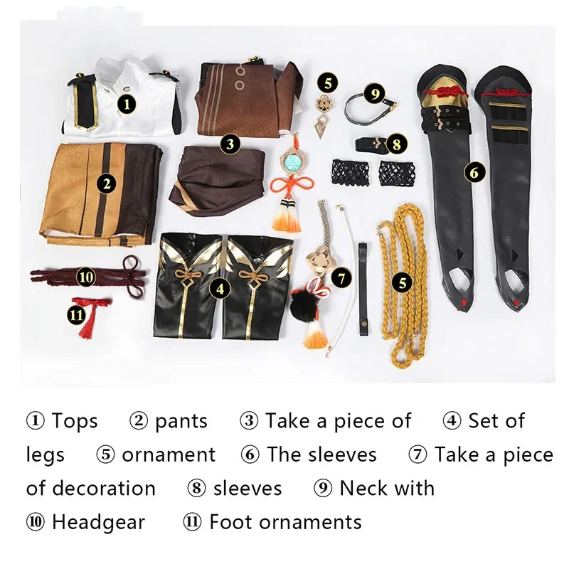 Game Genshin Impact Shikanoin Heizou Cosplay Costume Anime Wig Men Uniform Halloween Carnival Role Play