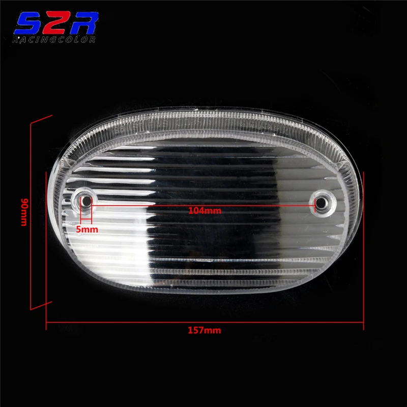 Прозрачный модифицированный чехол S2R для мотоциклетного заднего фонаря SUZUKI EN125 GN