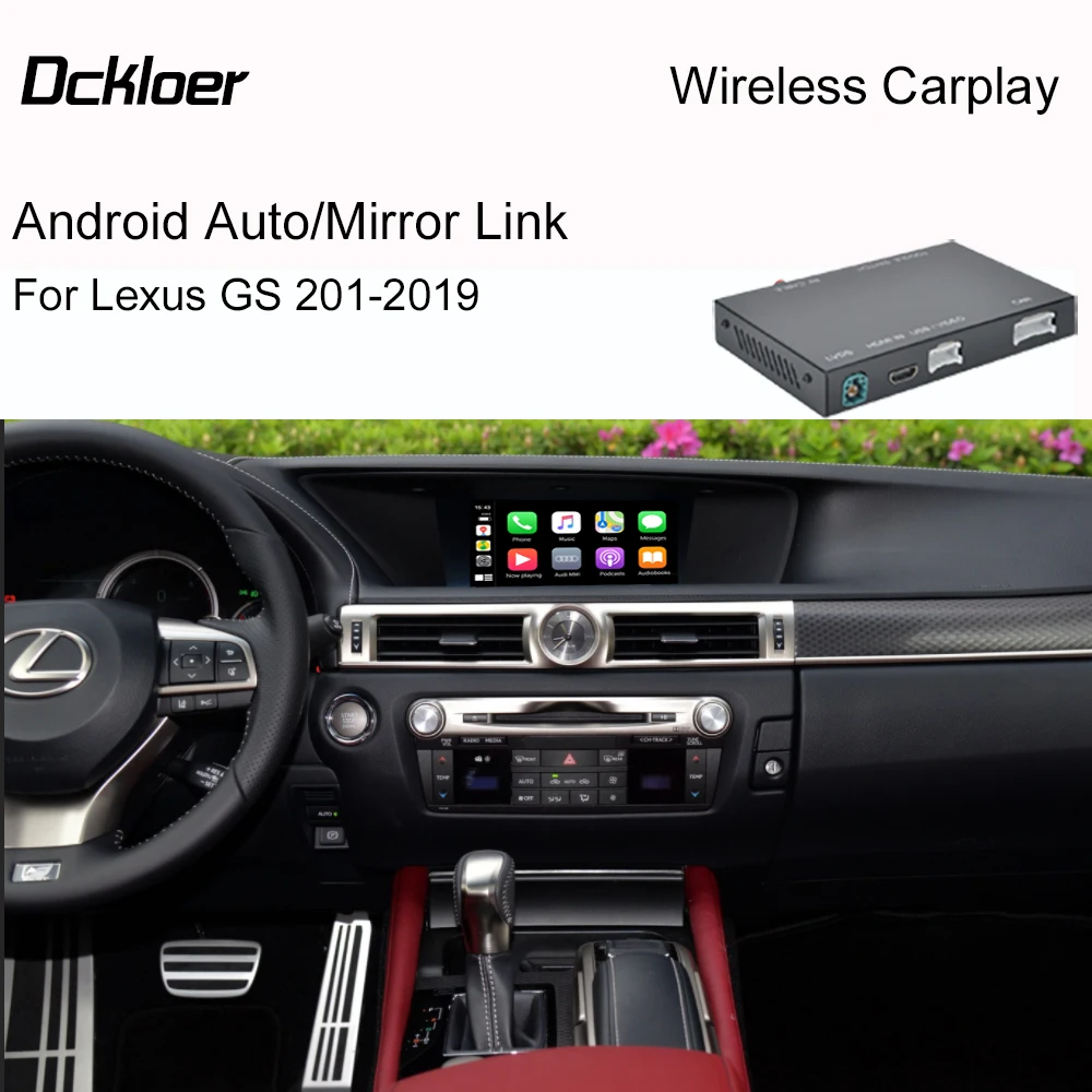 Wireless Apple CarPlay For Lexus GS 2012-2019 With Mirror Link AirPlay Car Play Android Auto Interface Functions