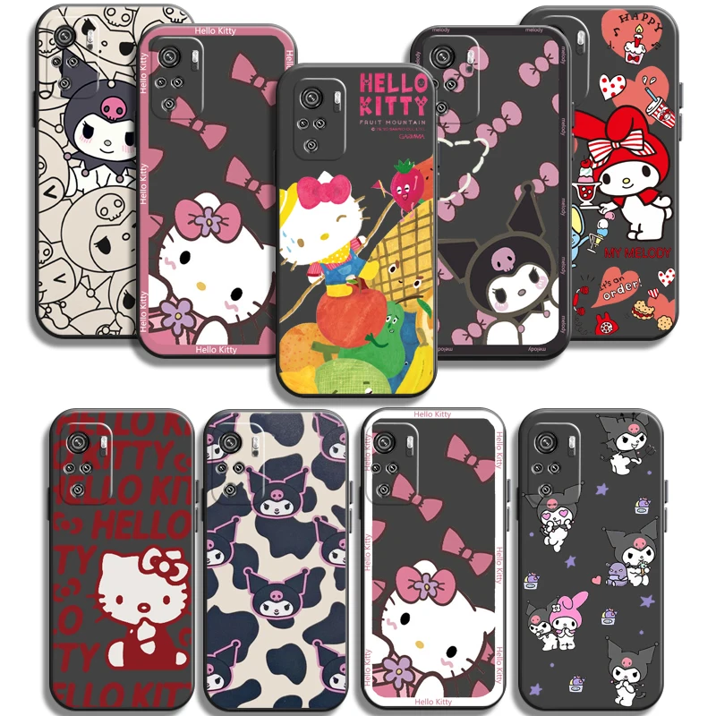 

Hello Kitty 2023 CASE Phone Cases For Xiaomi Redmi Note 10 10 Pro 10S 10 5G Funda Coque Back Cover Carcasa