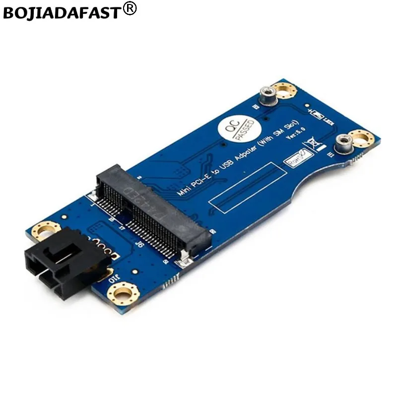 Фото USB 2.0 9-контактный разъем для беспроводного адаптера Mini PCI-E MPCIe с одним слотом для SIM-карты, версия 5.0, для модуля 3G 4G LTE GSM-модема №3