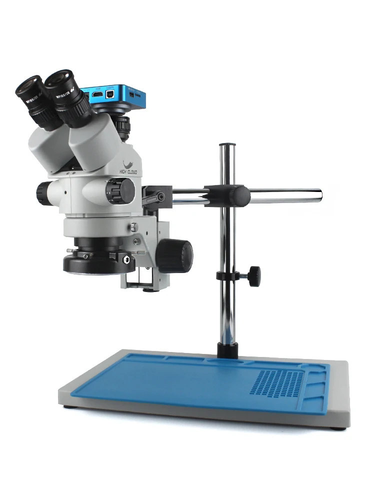 

Мультифокальный Тринокулярный стереомикроскоп 3,5x-90X, совместимый с HDMI USB микроскоп, камера для пайки телефона, печатных плат, ремонта ювелир...