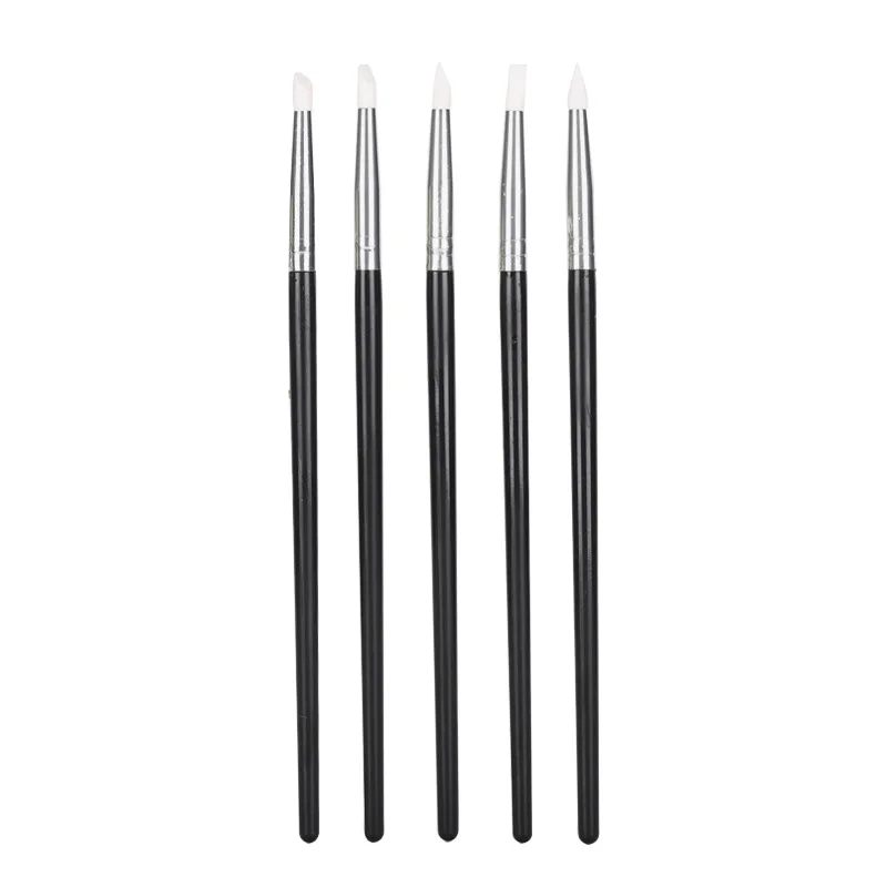 5 упаковок черных стержней и белых силиконовых ручек Резьбовая искусственная