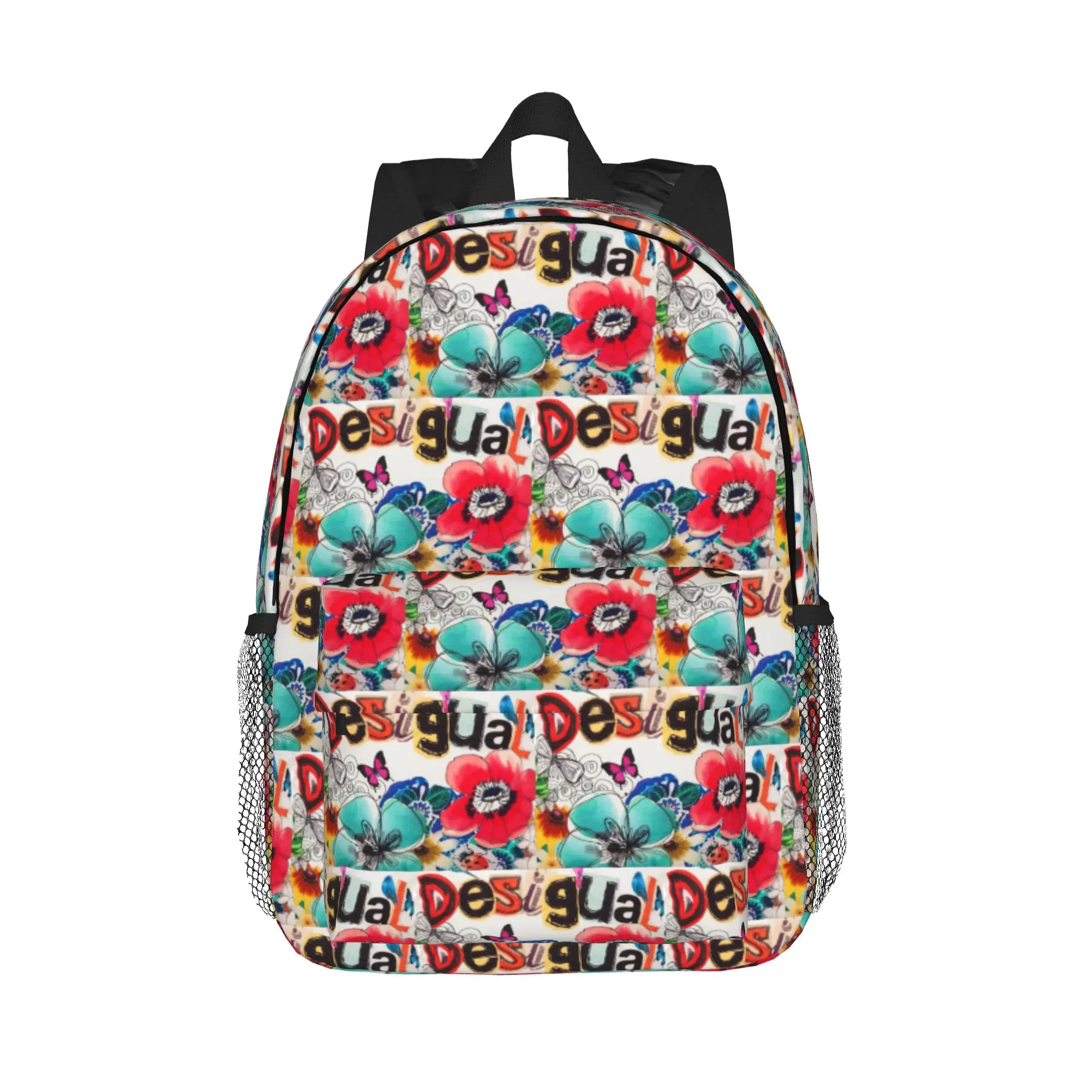 Фото Рюкзак Desigual на заказ, хит продаж, вместительный, для мальчиков и девочек, школьный ранец, сумка через плечо для мужчин и женщин №1