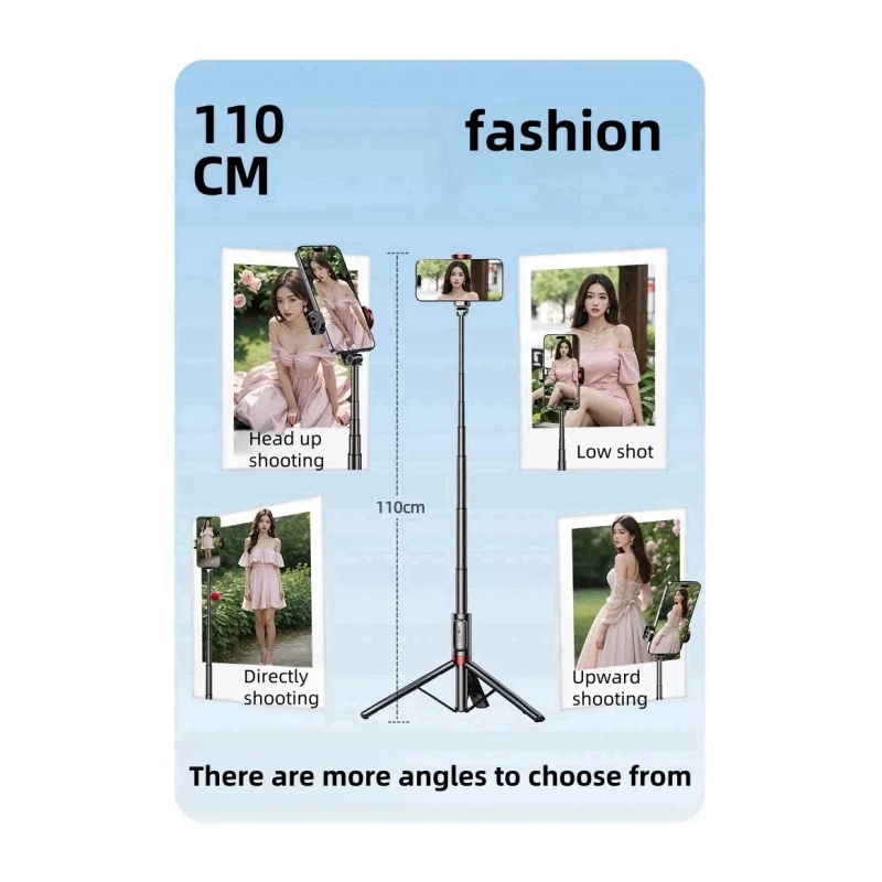 Палка для селфи три в одном с дорожным устройством Bluetooth напольный штатив
