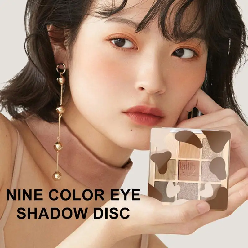 

9 Color Matte Shimmer Eyeshadow Palette Waterproof Long-lasting Eyeshadow Pigment Diamond Glitter Shiny Makeup TSLM1