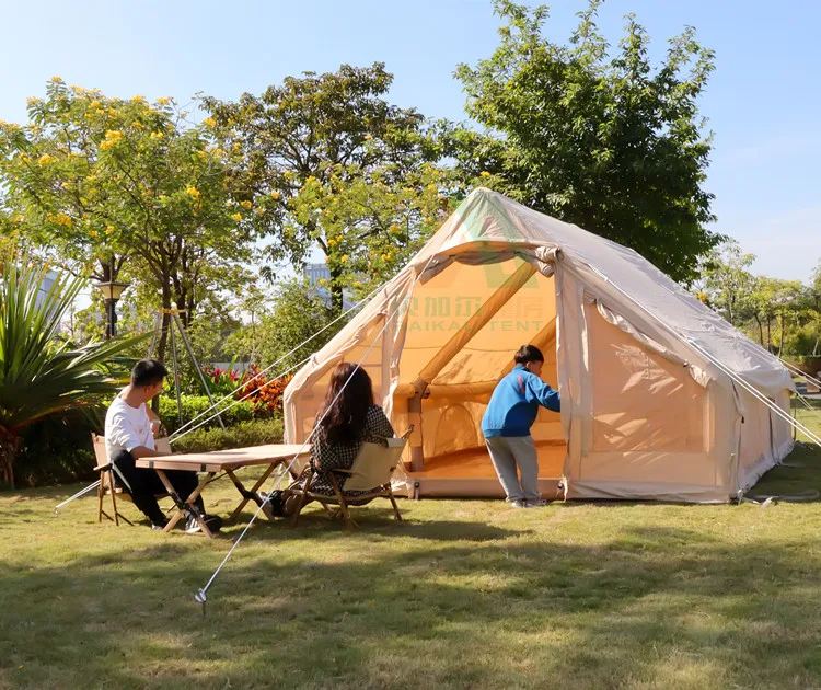 Надувная палатка из 6 3 хлопка для кемпинга на открытом воздухе