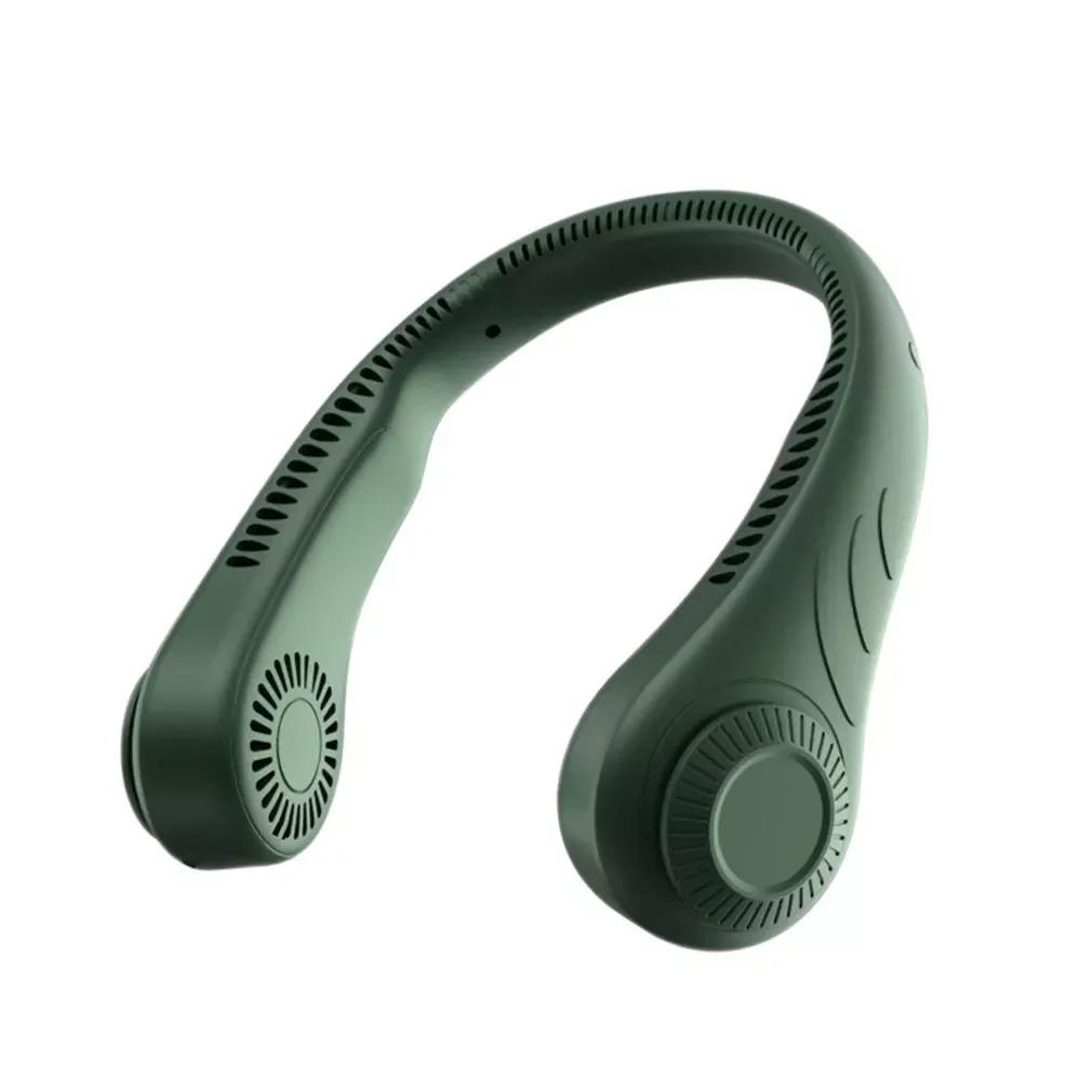 

Портативный веер для шеи без лопасти, Персональный переносной веер с шейным ободом, веер без листьев, перезаряжаемый через USB мини-Веер для о...