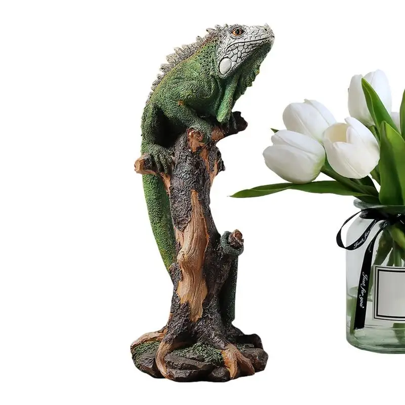 

Resin Lizard Ornament Simulated Retro Engraved Lizard Statue For Garden Home Decoration Products For Bedroom Living Room