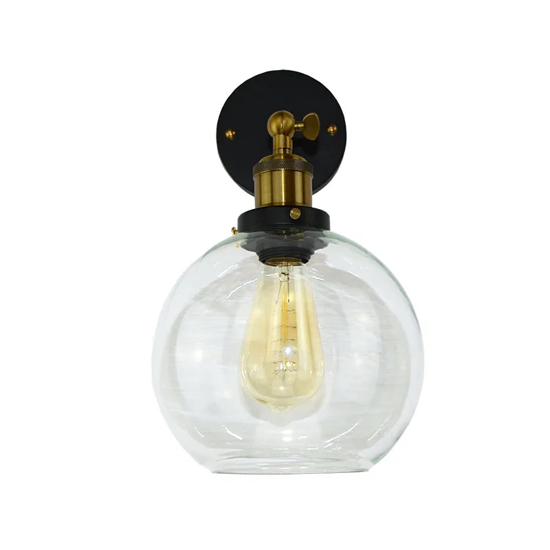 Настенный светильник в винтажном стиле настенный из медного стекла 110 В 220 для