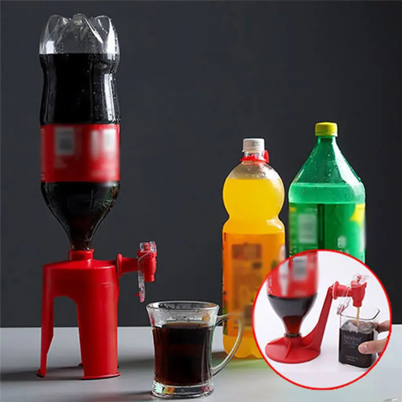 

Soda Inverted Water Dispenser for Cola Sprite Fanta Creative Inversion Carbonated Beverage Drinking Faucet Dinner Party Gardgets