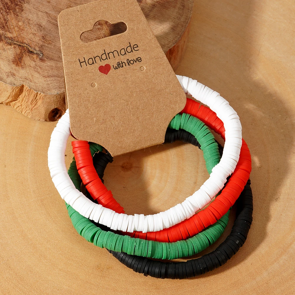 4 шт./комплект женские разноцветные браслеты с бусинами