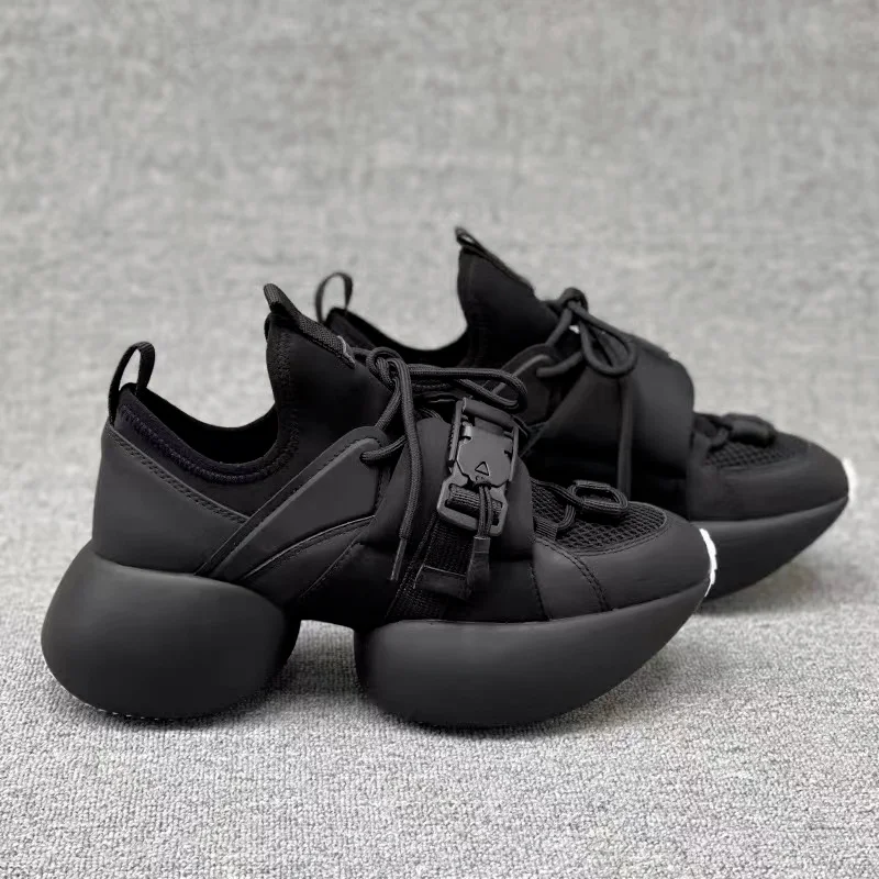 

New Trend Brand Sports Women Shoes Fashion Platform Running Sneakers 2022 Summer Autumn Chunky Walking Mesh Breathable Shoes
