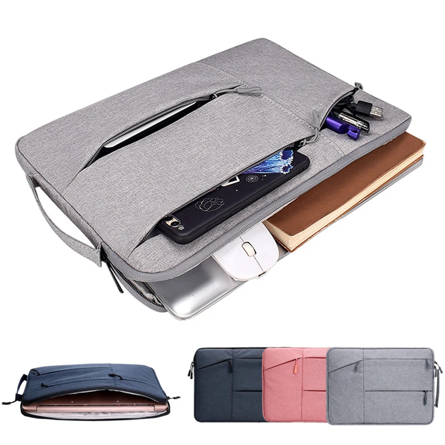 

Laptop Case for Huawei Matebook D14 Multi-pockets Laptop Sleeve Bag Macbook Air Pro 13.3 15 16 Business Women /Men's Briefcase