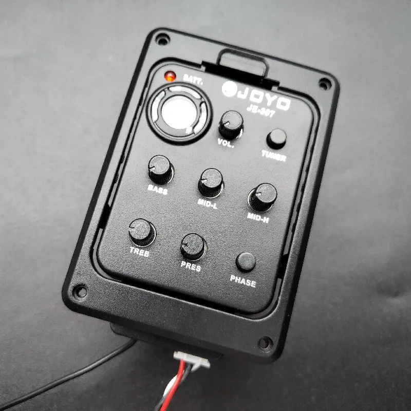 JOYO JE-307 5-полосный предусилитель EQ с тюнером звукосниматель для акустической