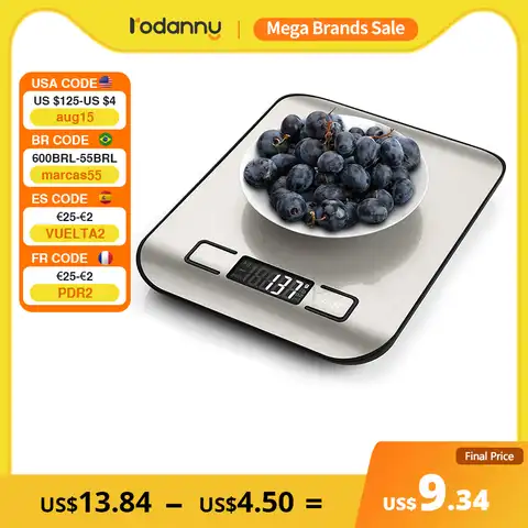 Цифровые кухонные весы roдэнни с ЖК-дисплеем 1 г точные пищевые весы из нержавеющей стали для приготовления пищи выпечки электронные весы