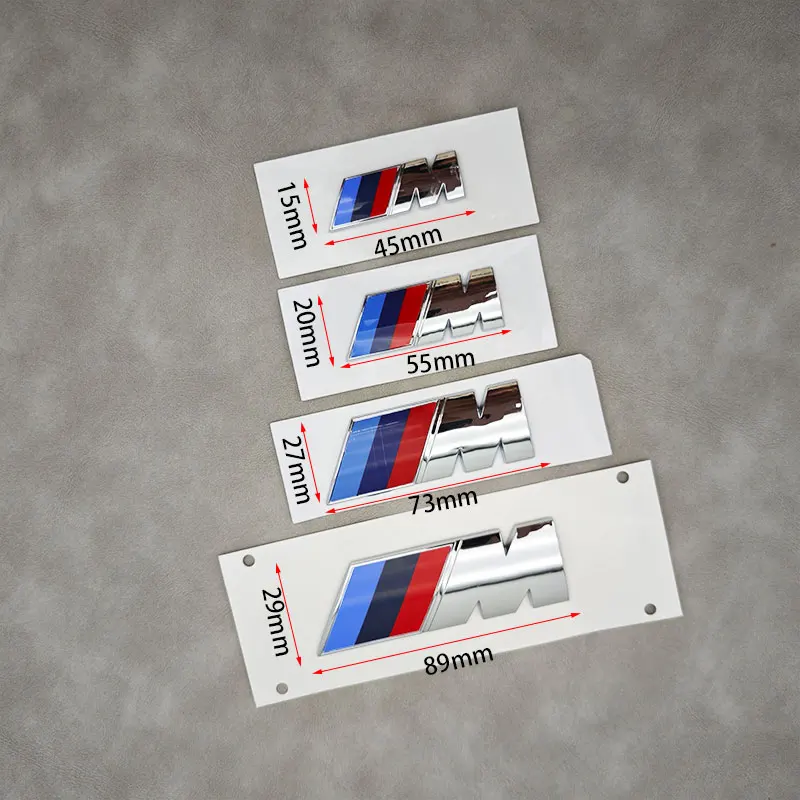 3D ABS BMW M логотип наклейка задний багажник значок крыла боковая эмблема для E30 E36 E63