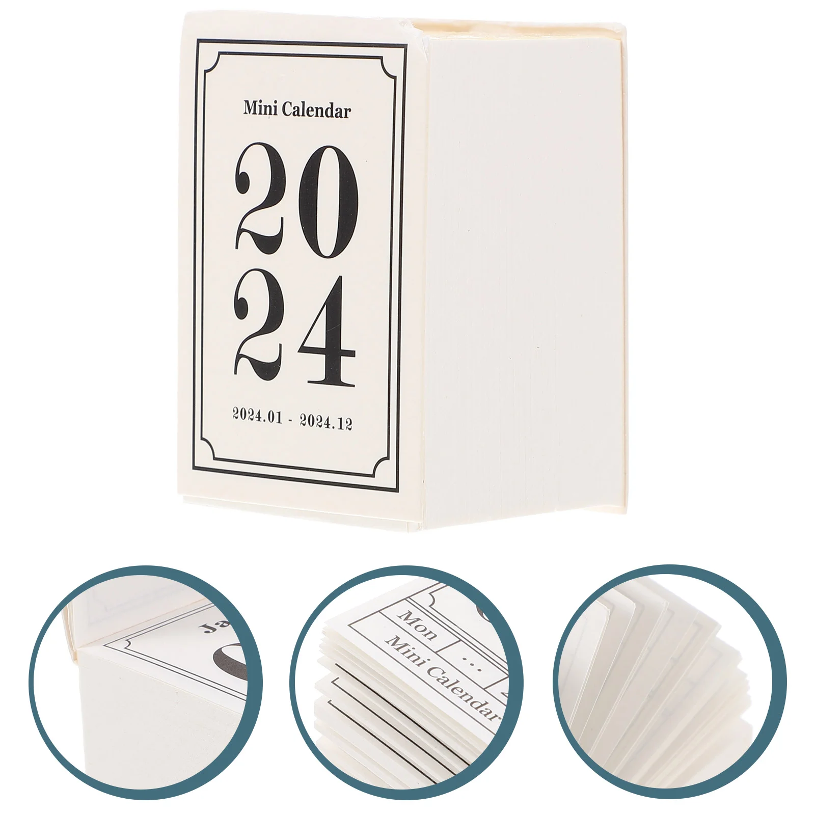 

Мини-календарь с отрывной крышкой, декоративный раскладной дизайн 2024, настольный подарок для офиса