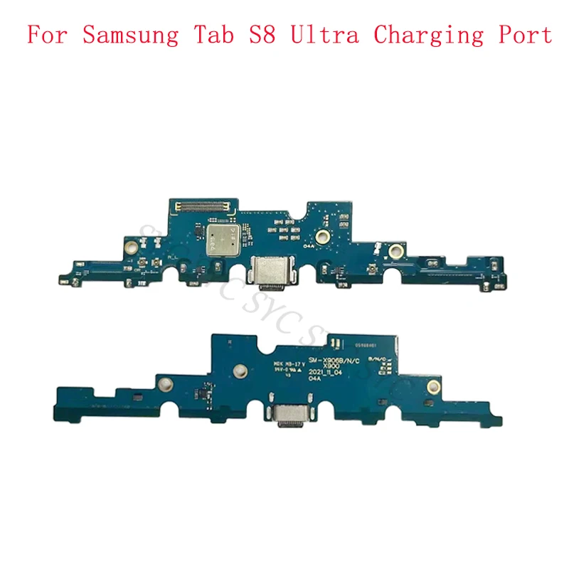 USB Charging Connector Port Board Flex Cable For Samsung Tab S8 Ultra X900 X906 Charging Port Repair Parts