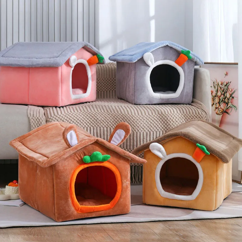 

Dog Beds For Medium Dogs Four Seasons Warm Cat Litter Carrot House Nest Puppy Chihuahua Animal Accessories Kennel Pets Supplies