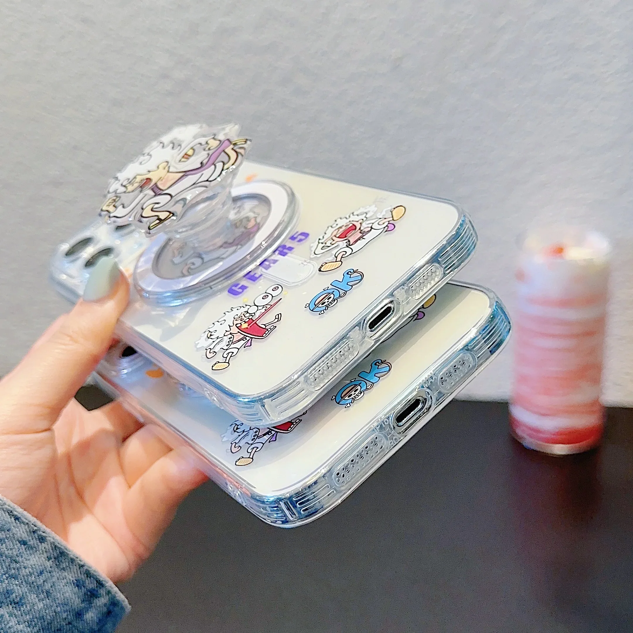 Чехол для телефона с магнитным кронштейном Anime Ones Pieces Luffies Magsafe iPhone 16 15 14 13 12 11 Pro Max