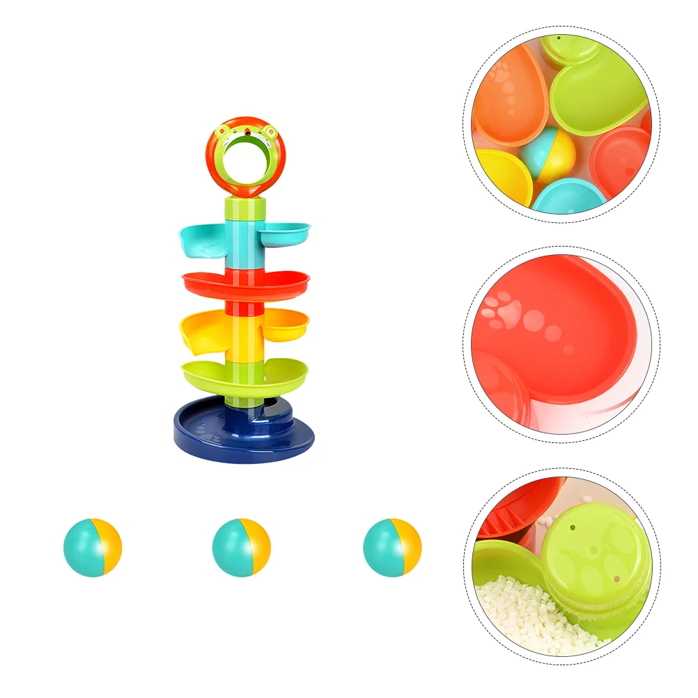 

Colorful Turret Sliding Plaything Baby Animal Toys Track Funny Game Plastic Tower Child Puzzle