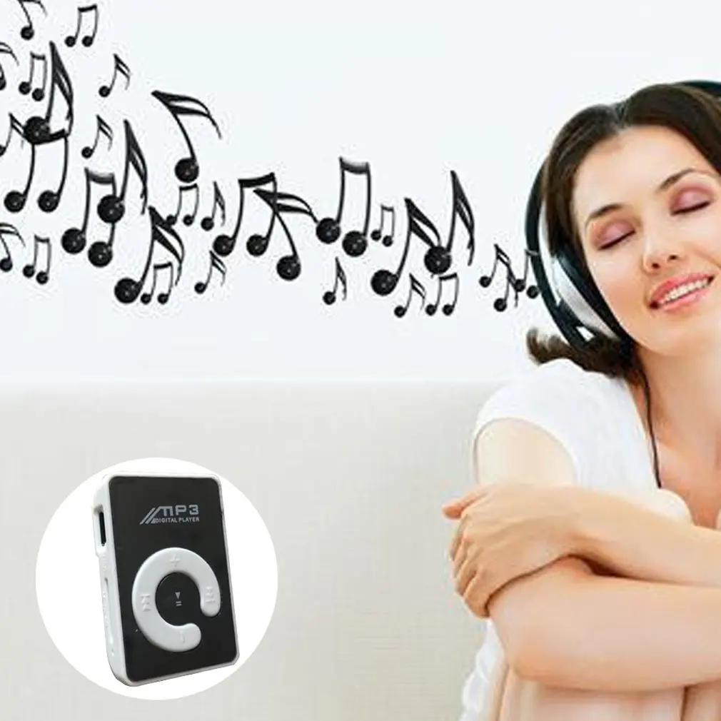 Портативный мини MP3-плеер с зажимом и USB музыкальный медиа-плеер поддержкой карт