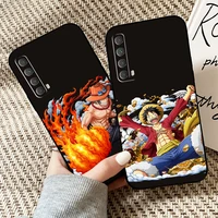 one piece anime phone case for huawei p40 p30 p20 p10 lite honor 9 10 20 pro 7x 8x 9x prime p smart z 2021 liquid silicon back