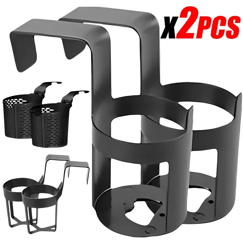 

2pcs Universal Car Truck Door Cup Holder Window Hook Mount Water Bottle Cup Stand Auto Interior Supplies Accessories