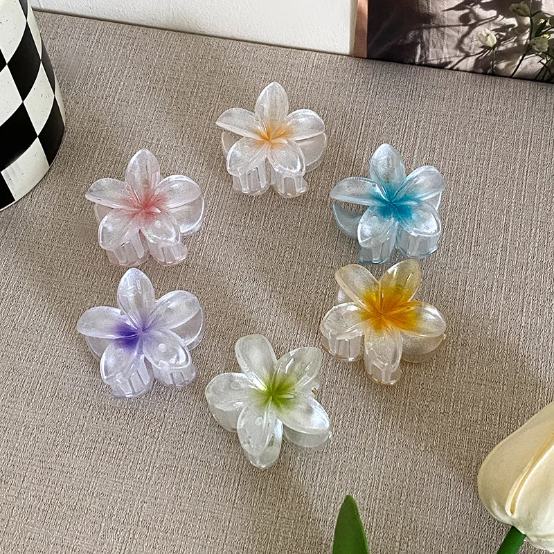 Маленькая заколка для волос с цветком яйца женская на затылке новый градиент