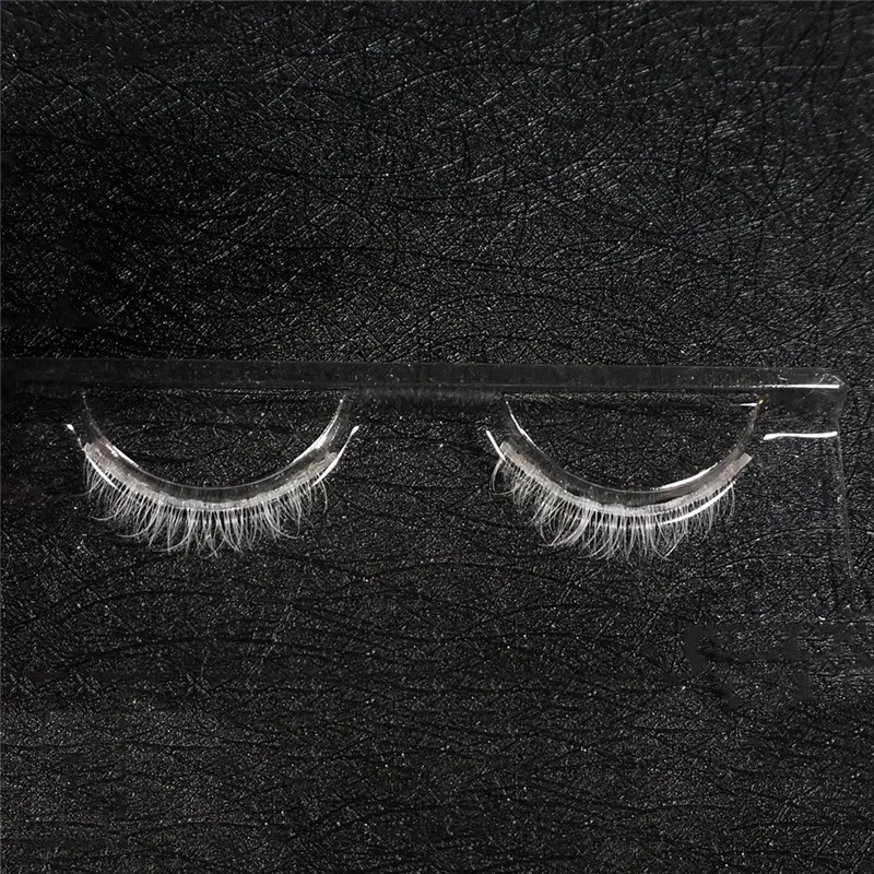 

Модные Белые Накладные ресницы ручной работы Длинные перекрестные ресницы для наращивания Мягкие Накладные ресницы для косплея Искусственные ресницы