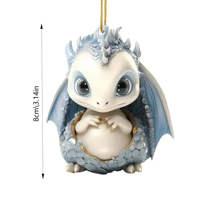 Подвесное украшение в виде дракона 2D акриловая Милая мультяшная Подвеска для