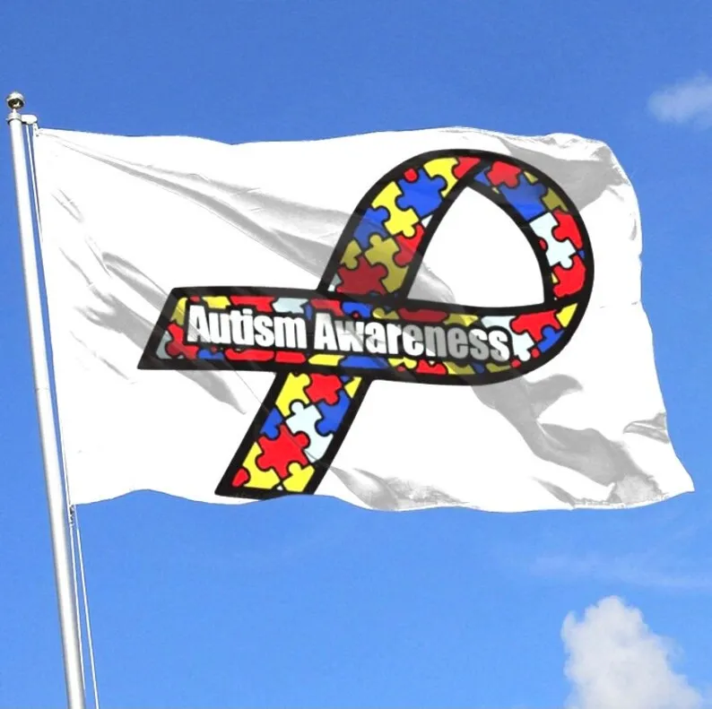 

Флаги с аутизмом, 3 Х5 фута, уникальный дизайн, принт | Высококачественные материалы | Размер 3x5 футов/90x150 см для улицы/помещений